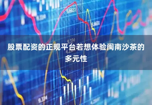 股票配资的正规平台若想体验闽南沙茶的多元性
